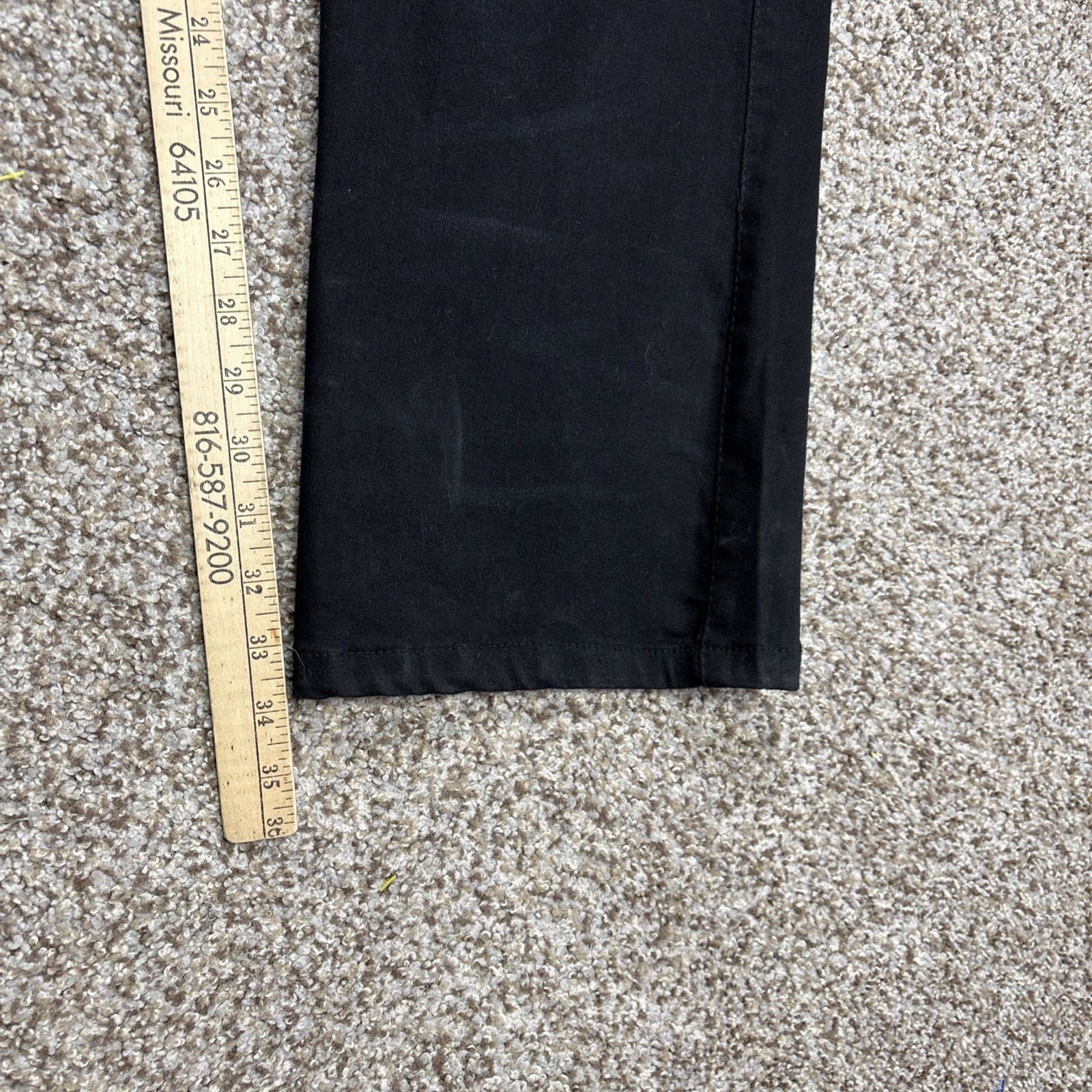 AHP Another Hype Piece Jeans Mens 48 (49x34) Black Skinny Straight Dark Denim - View 12