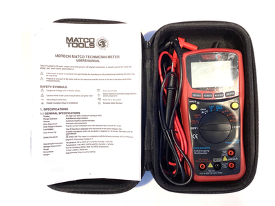 Matco Tools MDTECH Auto Ranging Digital Multi Meter Kit Leads