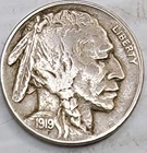 1919 Buffalo - Nickel Circulated Condition - FULL OF DETAIL