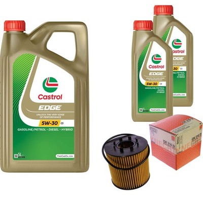 MAHLE Inspektionspaket 7L CASTROL EDGE 5W-30 C3 für Nissan Primastar