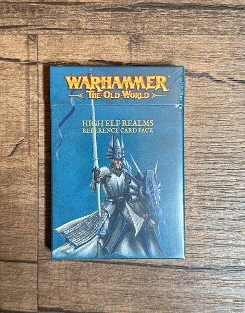 Games Workshop Warhammer: The Old World High Elf Realms Reference Card Pack