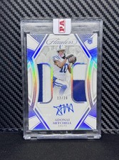 2024 Panini Flawless Rookie Dual Patch Autographs Adonai Mitchell Silver /20 🔥 