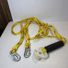 Airhead Boat Tow Harness Rope Heavy Duty Tubing Waterski Kwik Connect Clips