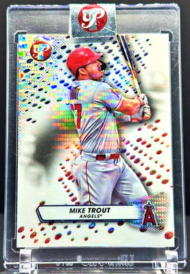Mike Trout Rare CHECKERED REFRACTOR CARD ANGELS TOPPS MINT!!