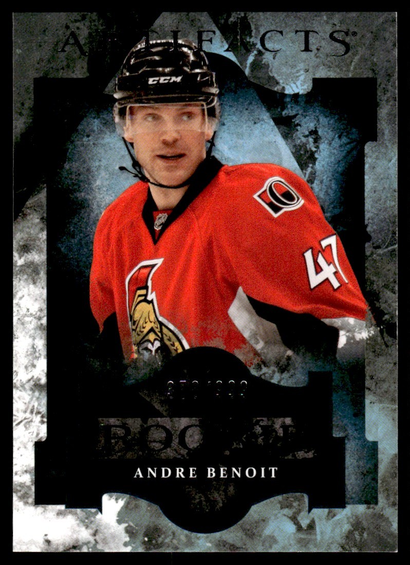 2011-12 Upper Deck Artifacts Andre Benoit Rookie /999 Ottawa Senators #184