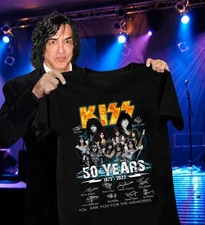 Kissmas band Ace Frehley member 50 Years 1973-2023Shirt Unisex S-5XL SG751