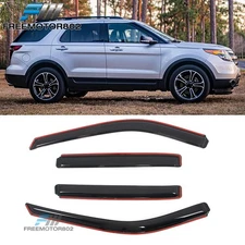 For 2011-2019 Ford Explorer In-Channel Window Visors Rain Guard Shade Deflector