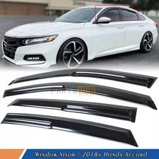 For 2018-2022 Honda Accord JDM Mugen Style Window Visor Rain Guards Deflector