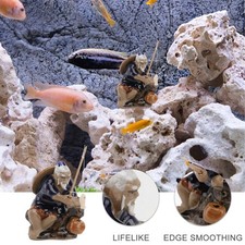 Fish Tank Decor Bonsai Decoration Fishtank Aquarium Tree Fisherman