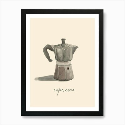 Kaffee Kunstdruck gerahmt Wandbild Poster Leinwanddruck Bild