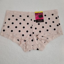 Maidenform Fabulous Fit Smooth Microfiber Lace Boyshort Panty Size M