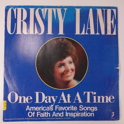 #ad Cristy Lane – One Day At A Time LP 1980 TV Advertised Suffolk Mktg Gospel 33 RPM $4.49