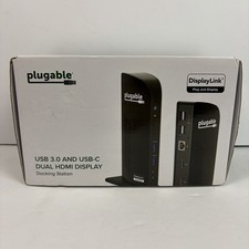 Plugable USB 3.0 USB-C Dual HDMI Display Docking Station UD-3900C Superspeed
