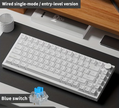 AJAZZ AK820 75% Wired Mechanical Keyboard, Hot Swap Linear Switch, Seal Assembly