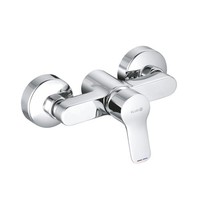 Kludi Pure&Easy Brause-Einhandmischer, Wandmontage, Chrom, 378410565