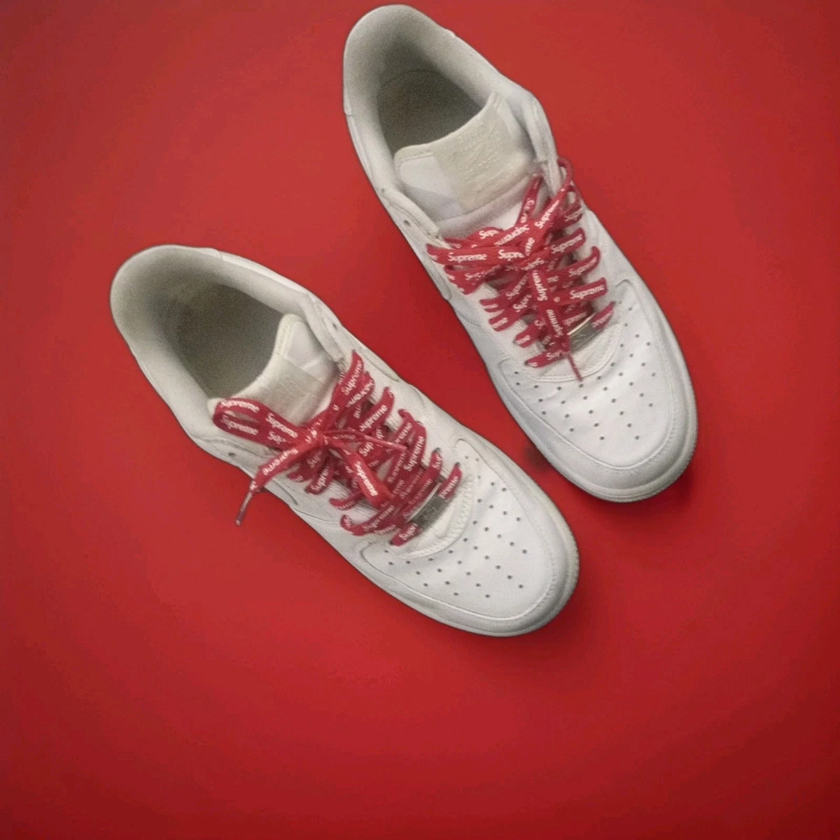 Nike Air Force 1 Supreme White | eBay