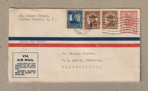 Canal Zone UC1 First Day Cover - Fault on Reverse - Otherwise Very Nice