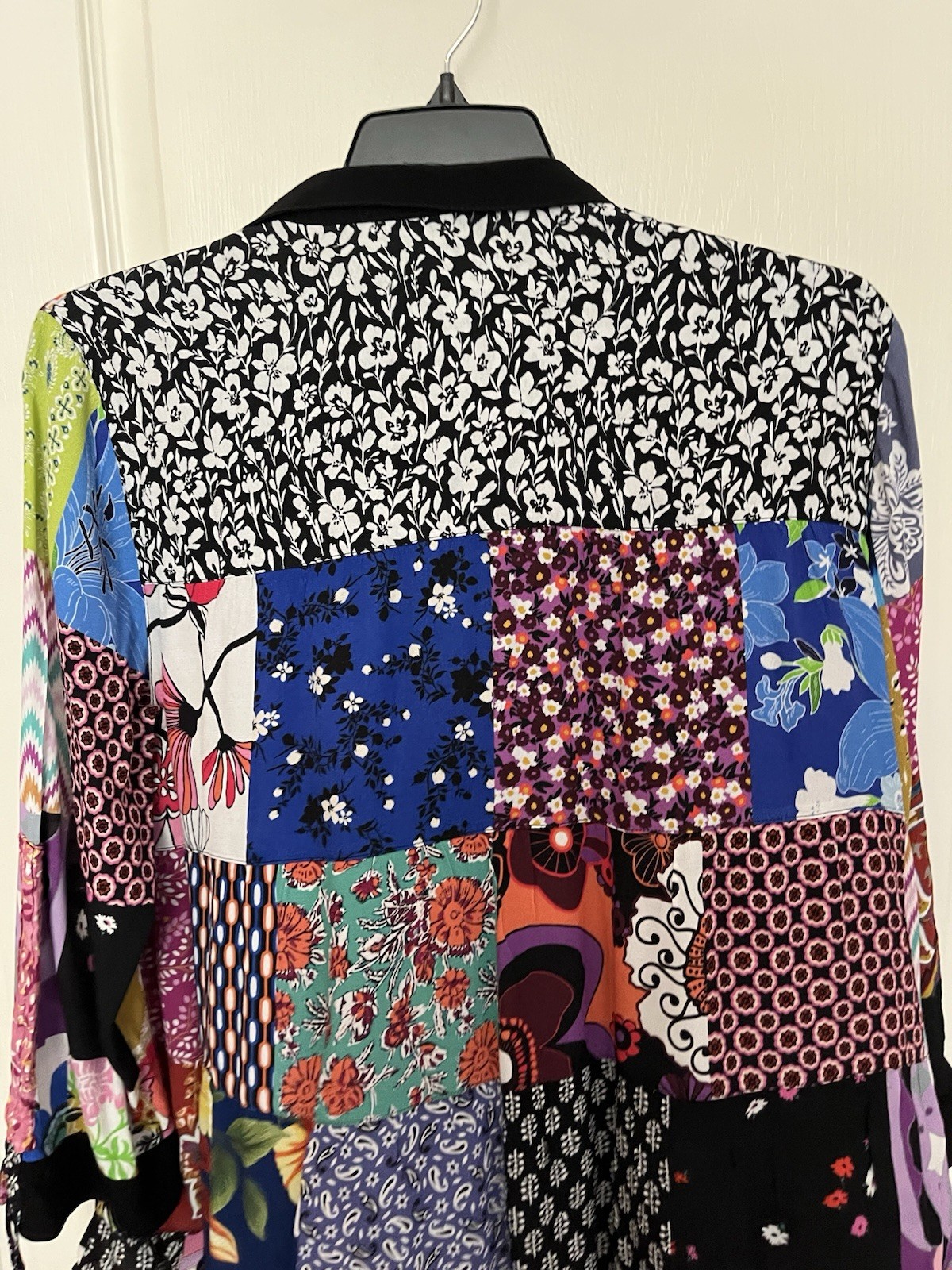 John Mark Button Patchwork Top XL Fun Top - image 6