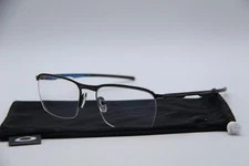 OAKLEY CONDUCTOR 0.5 OX3187-0553 PEWTER COBALT GUN BLUE EYEGLASSES W/CASE 53-18