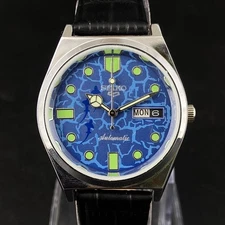 Vintage Seiko 5 Automatic 6309 17 Jewels Gentlemen's Wrist Watch - FREE SHIPPING