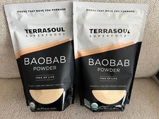 Terrasoul Superfoods Baobab Powder Tree of Life 12 OZ Sealed X2