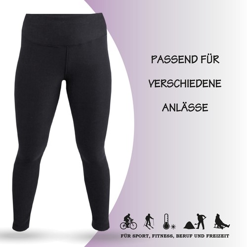 Thermo Leggings Innenfleece Leggins Thermoleggings High Waist warm Thermohose - Bild 11 von 30