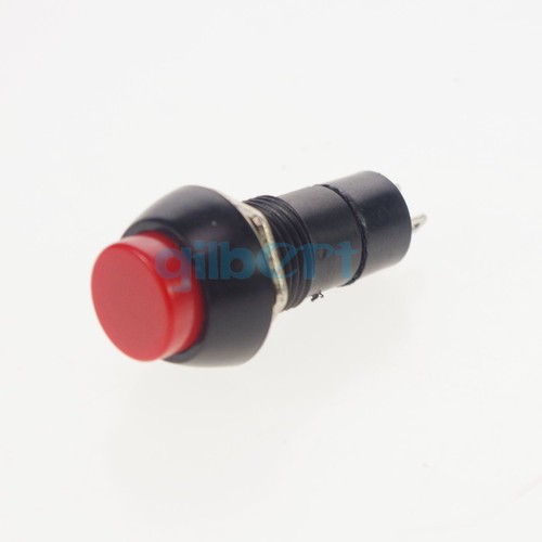 Interruptor de botón momentáneo/mantenido con orificio de 12 mm pulsador SPST 10 piezas - Imagen 5 de 5