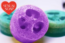 Lavender Loofah Soap 150g 5.5oz Big Lavender Luffa Soap Lavender Scrub Soap