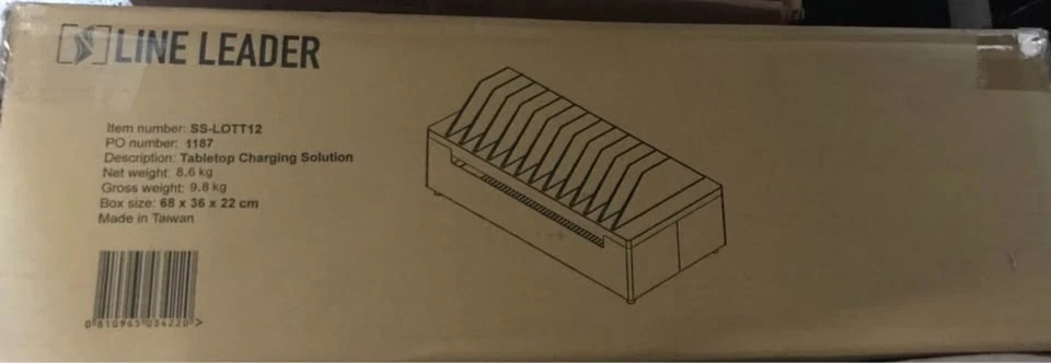 Line Leader 12 dispositivo estação de carregamento aberta, carregador de mesa compacto para tablets - Imagem 2 de 4