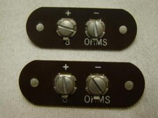 PHENOLIC SPEAKER TERMINAL STRIP 2 SCREWS (pair)