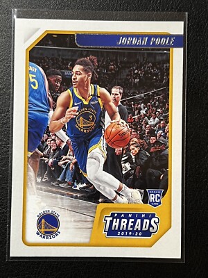 Jordan Poole 2019-20 Panini Chronicles Threads #89 RC Warriors Rookie Card
