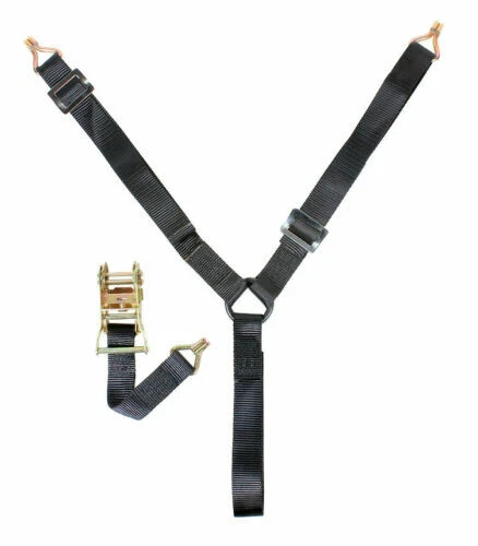 Pro Armor Spare Up to 32" Wheel & Tire Tie Down Y Strap UTV 3 Way Ratcheting - Image 2 of 2