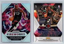 2020-21 Panini Prizm - Fireworks Silver Prizm #21 Pascal Siakam
