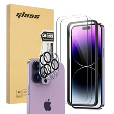 iphone 14 camera lens screen Tempered Glass 2 Set Screen Protector 