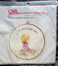 Columbia Minerva Betsey Clark "Betsey's Prayer" Embroidery Kit with Hoop Size 8"