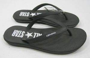 converse black flip flops
