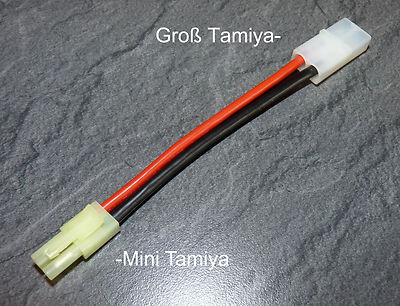   Mini Tamiya Stecker auf Tamiya Buchse Adapterkabel Lipo Adapter Ladeadapter  