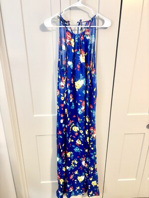 Love Moschino Long Maxi Dress, Colorful , Fun, Artistic, Size 12 Women