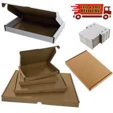 PIP POSTAL BOXES ✔ WHITE BROWN LARGE LETTER A4 A5 A6 DL MINI CARDBOARD SHIPPING