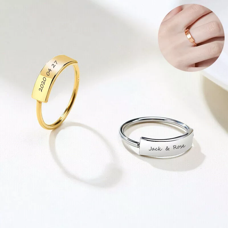Minimalist signet shop ring