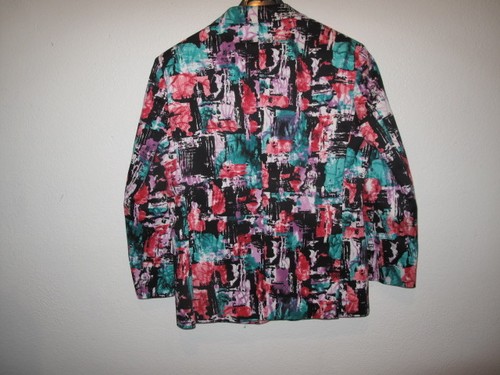 BRAVEMAN BOYS BLAZER 2 BUTTONS FRONT CLOSURE GREEN/BLACK/PINK SZ 8 - Picture 8 of 8