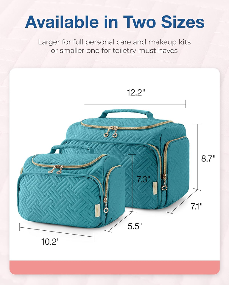 Travel Toiletry Bag, Large Wideopen Travel Bag for Toiletries, Makeup