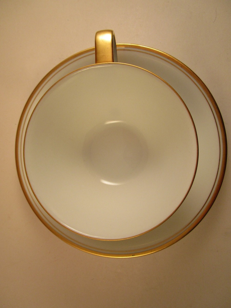 Vintage Noritake China Japan 5182 Gold Rim Set of 4 Tea Cups