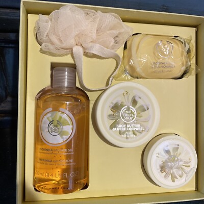 The Body Shop Moringa Collection Gift Set 5 Piece Shower Gel Body