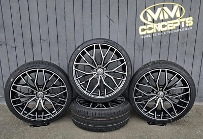 18 Zoll WH37 Alu Felgen für VW Passat CJ T-Roc Troc Tiguan CT R line Allspace