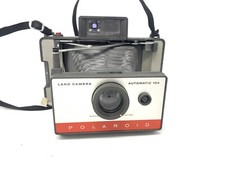 Polaroid 104 Automatic Instant Film Folding Land Camera with case-Untested