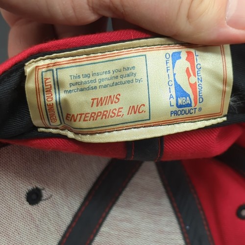 Cappello Atlanta Hawks Logo Rosso Strap BacK Regolabile NBA di Twins Enterprise Nuovo con etichette - Foto 11 di 12