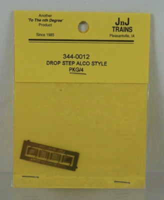 NOS JnJ Trains (4) ALCO STYLE DROP STEP N Scale Accessories - 344-0012