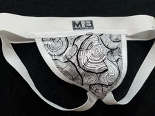 Custom Jock, Black Circles, Handmade Jockstrap, Underwear, Clubwear, Gym Gear