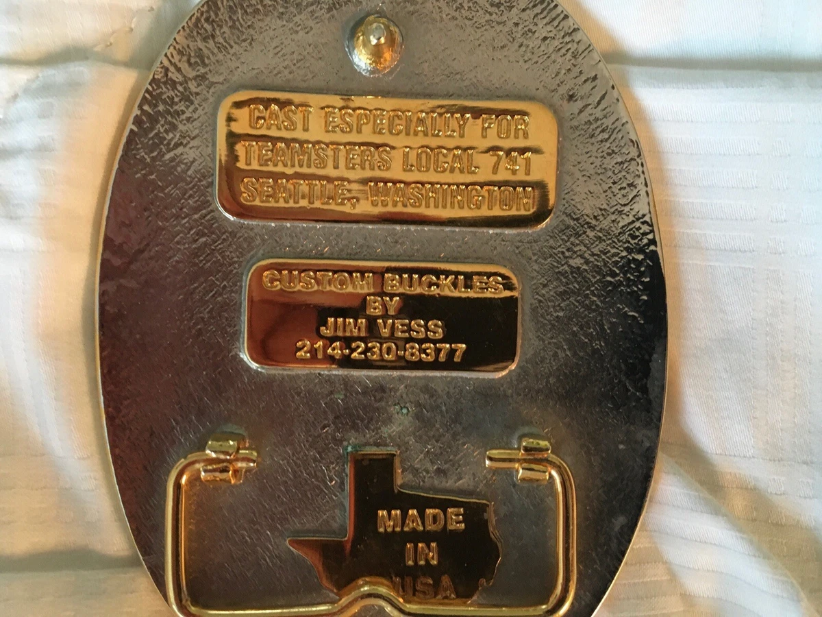 Teamster belt buckle cheap